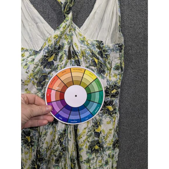 Free People Mini Dress Womens Small Washed Ashore Halter Lined Twist Back Tank - Picture 5 of 11